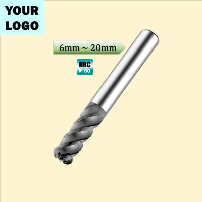 China ~HRC50 High-hardened steel endmill high speed maker solid carbide end mill for steels for sale