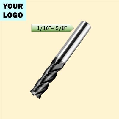 China ~50HRC Iron Inch Carbide End Mills For Wood Cutting for sale