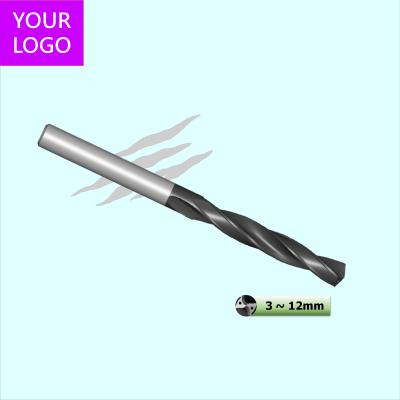 China 8ALC-TB Aluminum Alloy Carbide Drill Bits For Aluminum Cutting With Coolant Hole 8XD DLC Coating for sale