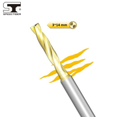 China 4FD-ZrN-A Aluminum Alloy High Performance Carbide Flat Drill Bit for Zirconia + AlTiBN Steel Drilling Liner for sale