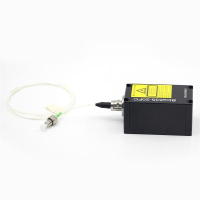 China High Stability Hotels 200mw 635nm Low Noise Laser Module With 4.0 Micron Single Mode Fiber FC Connector for sale