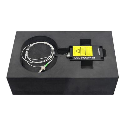 China Hotels High Stability Top Coupled Beam 450nm Fiber Optic Laser Module 100mW for sale