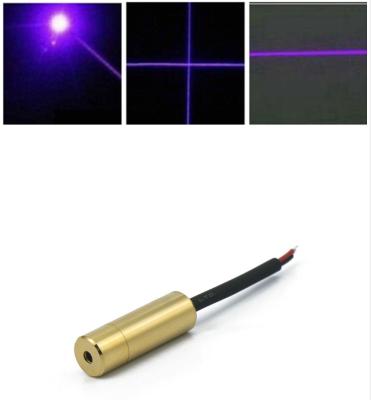 China Hotels Industrial UV Laser Diode 375nm 395nm 405nm 1mW Laser Dot Module For PCB Big Assembly for sale