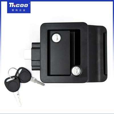 China Black RV Recreation Vehicle Travel Trailer Camper Entry Door Latches Lock A7902 for sale