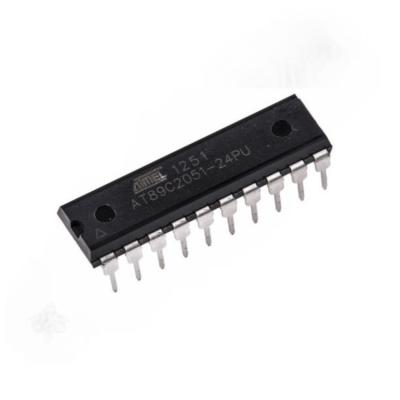 China AT89C2051-24PU Microcontroller Electronic Components Integrated Circuits DIP20 MCU AT89C2051 24MHz for sale