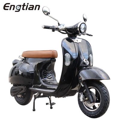 China Vespa 1500W EEC Scooter 3 Wheel Classic Electric Scooter Unisex Electric Tricycle For Sale With Removable Lithium Battery Europe 6-8H for sale