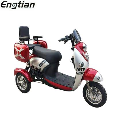 China Passenger 60v 3 Wheel 3 Seat Electric Tricycle Adult Passenger 3 > 800W OPEN for sale