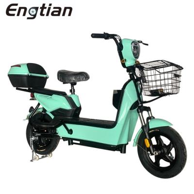 China Best Mini Engtian ebike Electric Bike Electric Bike 350w 450w 2 Seats Electric Bike With Pedals for sale