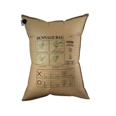 China Kraft Paper Air Dunnage Sack Heavy Duty PP Woven Air Cushion Bag For Container Filling for sale