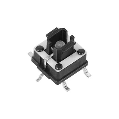 China ABS plastic 6x6mm 4 pin super mini tactile switch with smd led for sale