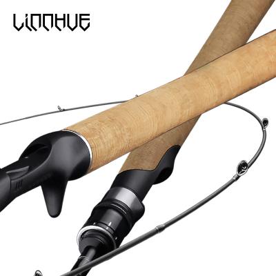 China LINNHUE Carbon Fishing Rod 1.68m 1.8m 1.98m 2.1m Ultra Light Carbon Fishing Rod 5g-40g Travel Baitcasting Spinning Rod for sale