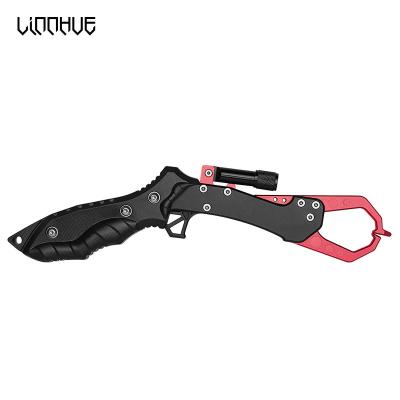 China LINNHUE Aluminum Alloy Night Lit Fishing Grips 28.5cm 168g Aluminum Alloy High Quality Illumination Night Fish Tools Metal Fish Handles for sale