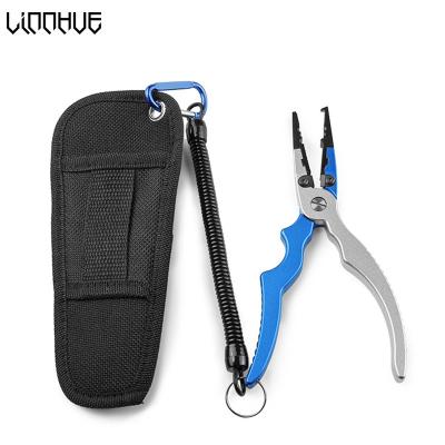 China Hook Recover LINNHUE Aluminum Alloy Fishing Pliers Fishing Tackle Hook Recover Line Cutter Slot Ring Fishing Tool for sale