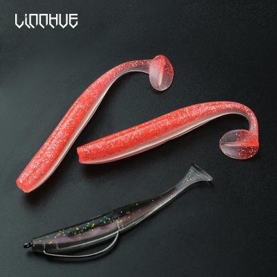 China Rubber Contains LINNHUE 10PCS/Lot Salt Wobblers Soft Bite Menhaden 89mm Easy Swimbait 2g 4.6g 73mm Soft Lure Artificial Carp Bait Fishing Lures for sale