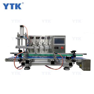 China Peristaltic Water Filler Bottle Food YTK-MPF4 Pump Vial Desktop Filling Machine For Juice Beverage Milk Drink Oil Liquid Perfume for sale