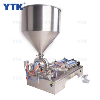 China YTK-G2WG High Efficiency Food Paste Filling Machine Spout Filling Machine Double Head Yogurt Filling Machine for sale