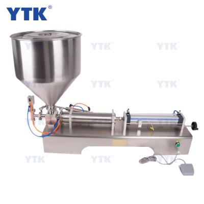 China Food YTK-G1WG Single Head Automatic Bottle Cream Fillers Cosmetic &cream Paste Filler Machine Peanut Butter Filler for sale