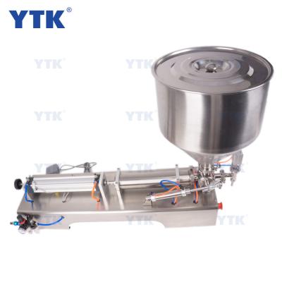 China YTK-G1WG Food Water Bottle Paste Filling Machine Semi Automatic Liquid Automatic Ice Cream Pot Sauce Paste Filling Machine for sale