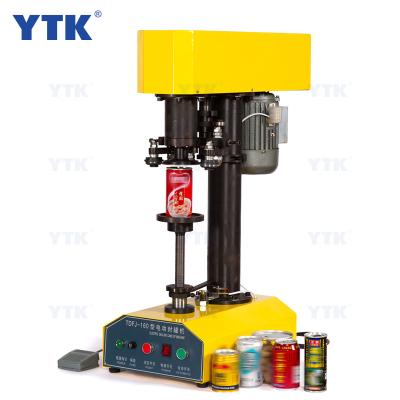 China YTK- TDFJ160 food tin cans bottle capping machine tin can sealing machine aluminum can sealing machine for sale