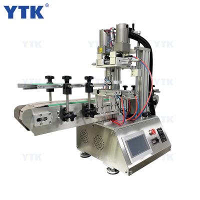 China YTK-CM120 High Productivity Food Automatic Bottle Desktop Tabletop Spray Trigger Capping Machine for sale