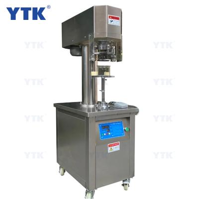 China YTK-L100 Professional Factory Custom Automatic Food Box Seamer Closing Tuna Paste Tin Pet Aluminum Can Filling Sealing Machine for sale