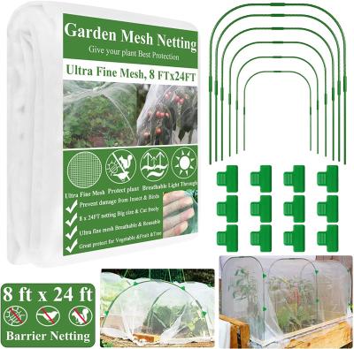 China Small Package Net Mesh Kit Plant Easily Assembled Greenhouse Set Separate Assembled Nursery House for sale