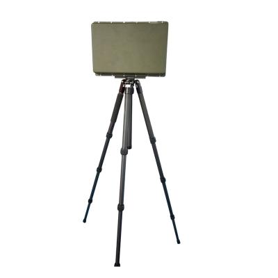 China 6kg long range one handheld dipole array ground surveillance radar detecting pedestrians, moving vehicles up to 14km 370*255*85.3mm for sale