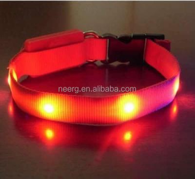 China Battery Free Vibration Energy Sustainable PET Collar With Self Powered LED Light for sale