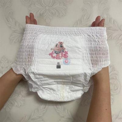 China OEM Super Breathable Magic Cotton Brand Embroidered Cheap Diaper Pants Factory In Common Chinese Baby Rejects Baby Daipers Pants for sale