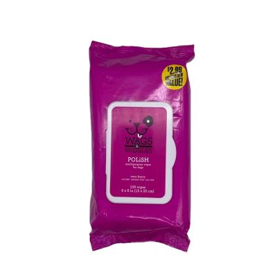 China Good Quality Dogs Organic Dog Cleaning Wet Wipes Grooming&Deodorizing Customized Flushable Pet Wipes for sale