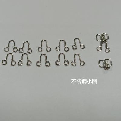 China Eco - Friendly / Competitive Price Nickel Free Stainless Steel Nickel Free Hook And Eye For Bra for sale