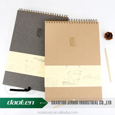 China Best Recycled And Eco-friendly Selling Hard Cover Spiral Notebook Sketchbook For School A4 for sale