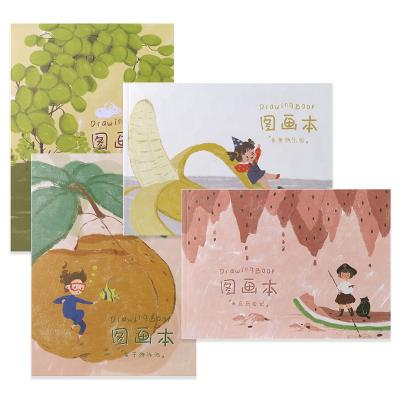 China Custom School Supplies A4 Munken Painting Paper For Kids Drawing Book for sale