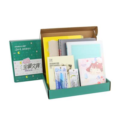 China Hot Sale Factory Supply School Lovely Cardboard Lovely Kids Basics Stationery Gift Set Custom Kit for sale