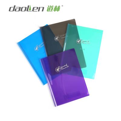 China Recycled and eco-friendly transparent plastic a4 file slide binder with bar clip for sale