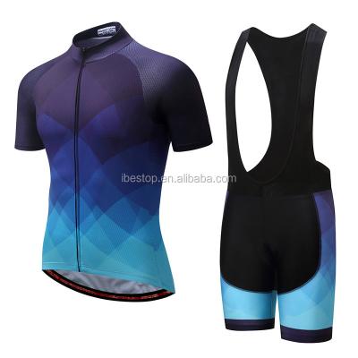 China 2018 Customized Cycling Jersey Antibacterial Set Wholesale Breathable Bike Clothing for sale