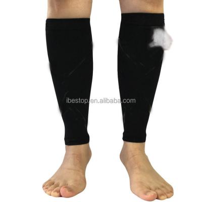 China Nylon Spandex Nylon Spandex 4 Needles Flatlock Compression Calf Sleeves for sale