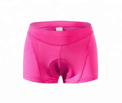 China Antibacterial Women Top High Quality Gel Padded Underwear Bike Bicycle Cycling Shorts for sale