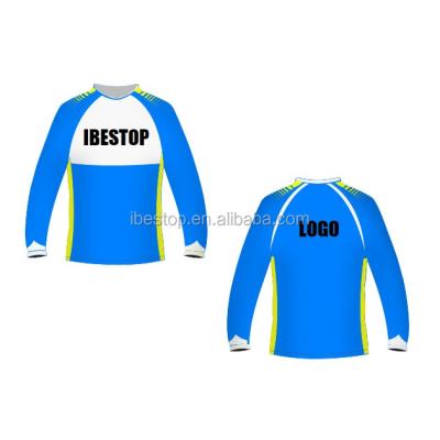 China IBESTOP Antibacterial Custom Reclined Bike Racing Jersey Mens Long Sleeves MTB Cycling Wear for sale