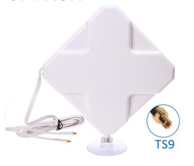 China Indoor 4G 35DBI 2* TS9 Mimo Antenna for Huawei 4G Modems E5776 E859 E5375 E3276 E392 E5571 E8278 22cm x 19cm x 2.1cm for sale