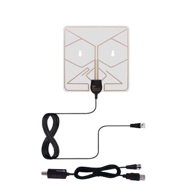 China Professional Factory 50 Miles TV Remote Flat Panel Digital HDTV Antenna FJ-TV011 for sale