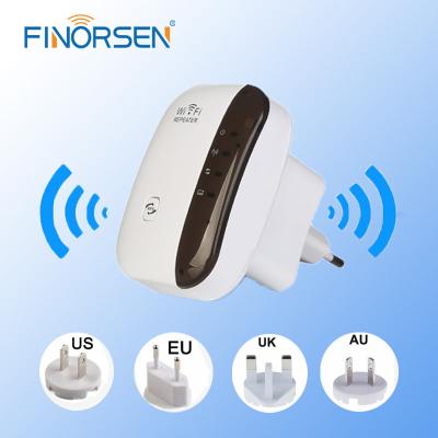 China Wireless WiFi Repeater Signal Amplifier 802.11N/B/G Wi-Fi Range Extend 300Mbps Signal Boosters Repettidor Wifi Wps Encryption 75X90mm for sale