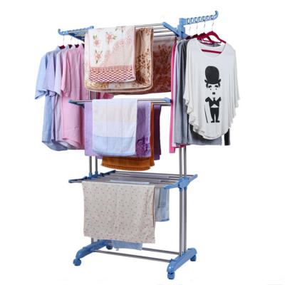 China Eco - Friendly Trade Assurance Three Layer Stainless Steel Classic Roller Folding Clothes Drying Rack for sale