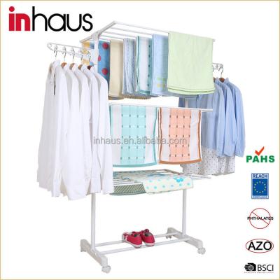 China Eco-friendly Indoor Outdoor Use And ClothesType Stainless Steel Retail Clothes Drying Rack for sale