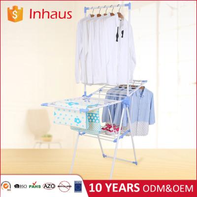 China Quality Assurance Adjustable Wing Heavy Duty Foldable Clothes Drying Rack for sale