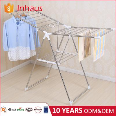 China New Eco - Friendly Craft Removable Rack Hanging Vertical Folding Cloth Drying Rack for sale