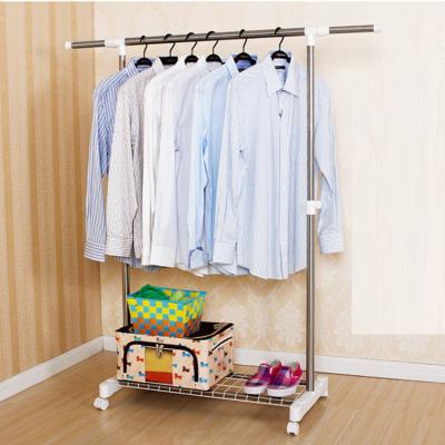 China High Quality Collapsible Trade Assurance Folding Metal Clothes Drying Rack With Wheels for sale