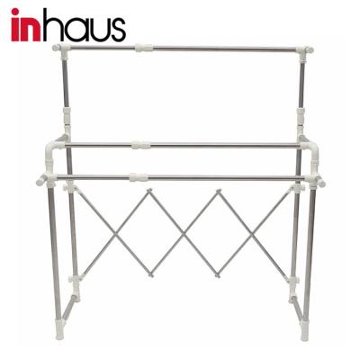 China Heavy Duty Multi Stretch Foldable Fabric Hanger Dryer Rack Eco-Friendly Function for sale