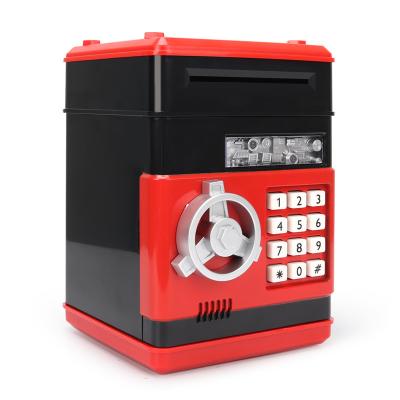 China Plastic Material Changeable Chinese-English Electronic Password High Capacity Password Money Box for sale