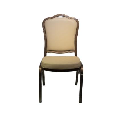 China Modern Wholesale Metal Back Chair Hotel Stackable Fashion Weddings Dining Banquet Chair for sale